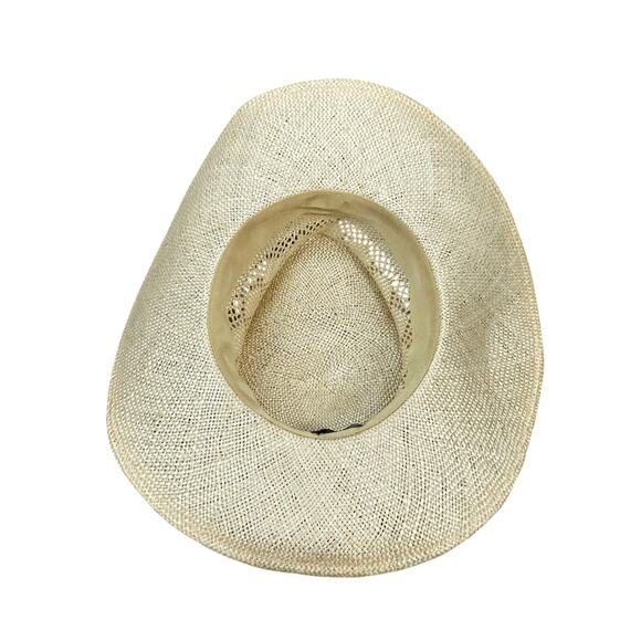 Gladys Tamez Millinery Bella Straw Cowboy Hat Beaded Band Natural Size Small main image 3